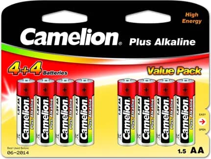 Camelion AA/LR6, Plus Alkaline, 8 kpl
