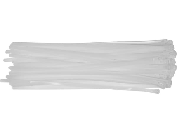 GENANVENDELIGE KABELBINDERE 7,6X350MM 50STK HVID