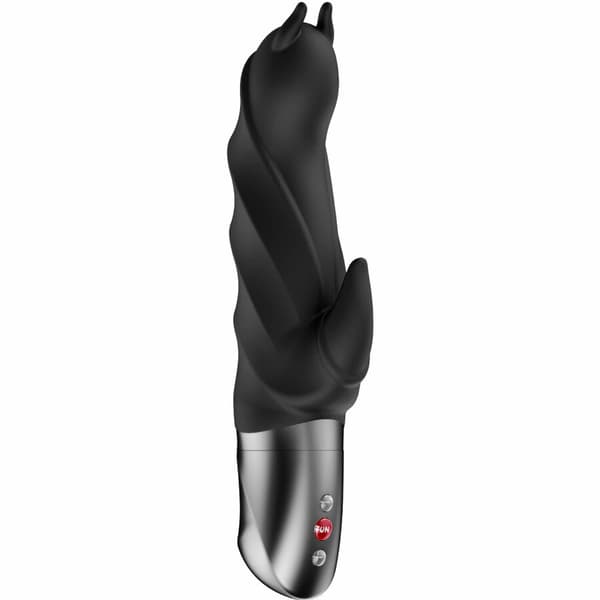 Fun Factory Darling Devil Black - Dobbeltvirkende Silikone Intim Enhed