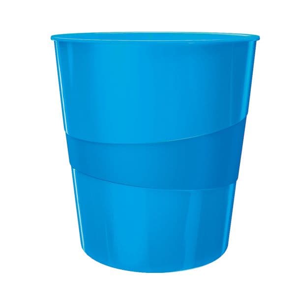 Papperskorg 15L Leitz WOW, blå