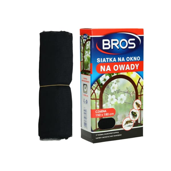 Bros Fönsternät 150 x 180 cm Svart