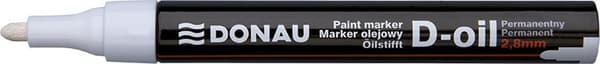 D-Oil markør, rund 2,8mm hvid (12 stk)