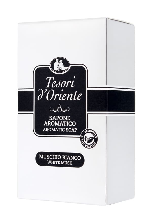 TESORI D`ORIENTE Aromatisk Stykkesæbe - Muschio Bianco 125g