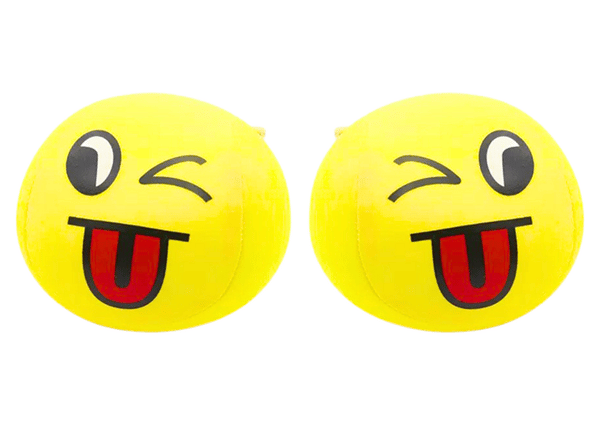 Blød bold Smiley Emoji Bold Gul 9cm
