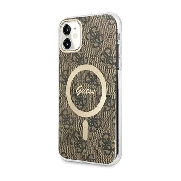 Guess GUHMN61H4STW iPhone 11 6.1\" brun/brun Hardcase 4G MagSafe