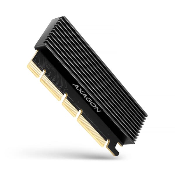PCEM2-XS Intern adapter PCIe x16, M.2 NVMe, kylare