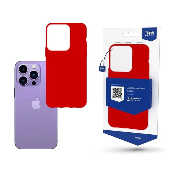 Kotelo iPhone 14 Pro Max -sarjalle 3mk Matt Case - punainen