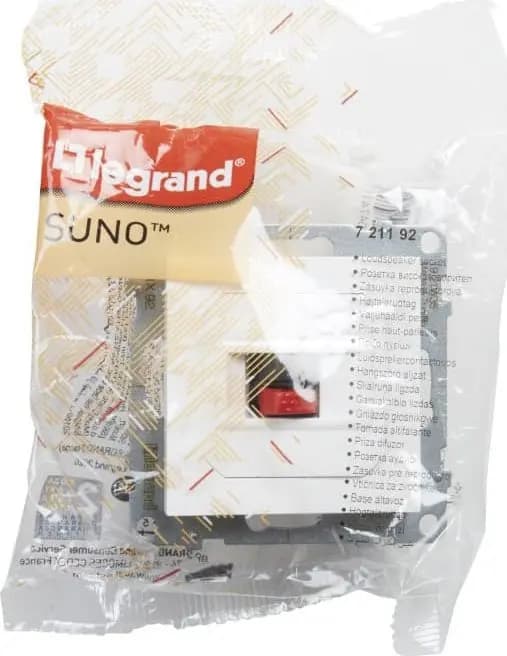Legrand SUNO Högtalaruttag enkel vit 721192