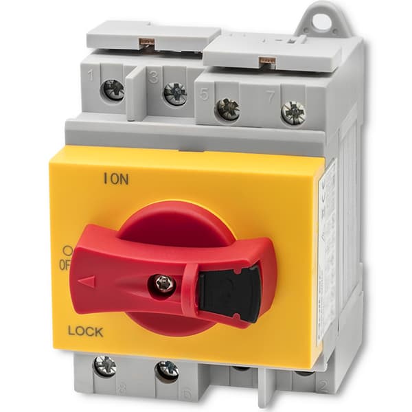 Qoltec DC isolationspreder med låsefunktion | Hovedafbryder | 1200V | 32A | 8kV | 4P
