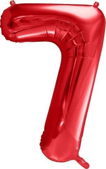 Foliebogstav \"7\", 86cm, rød