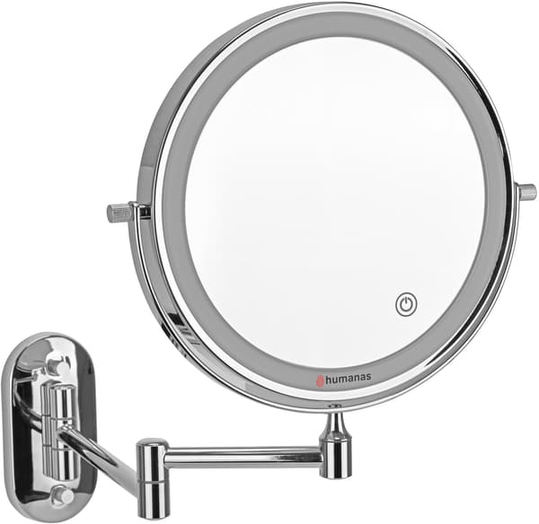 Badrumsspegel Humanas HS-BM01 med LED-belysning - silver