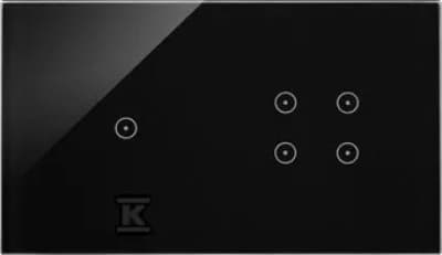 Simon Touch Ramme Touch Panel S54 Touch, 2 Moduler, 1 Touch Boks + 4 Touch Felter, Lava Fixer DSTR214/73