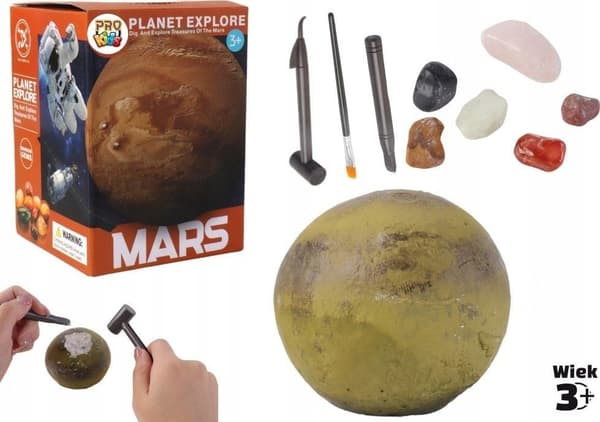 Udgravning af mineraler planet Mars