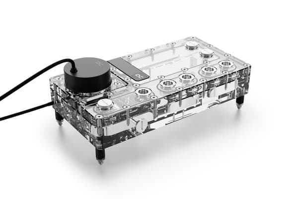 Alphacool Core Distro Plate 240 mm höger med VPP, ARGB - akryl