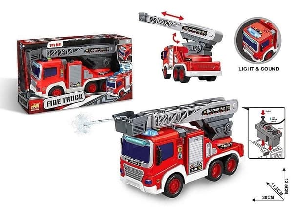 Brandbil 1:16 ljus ljud