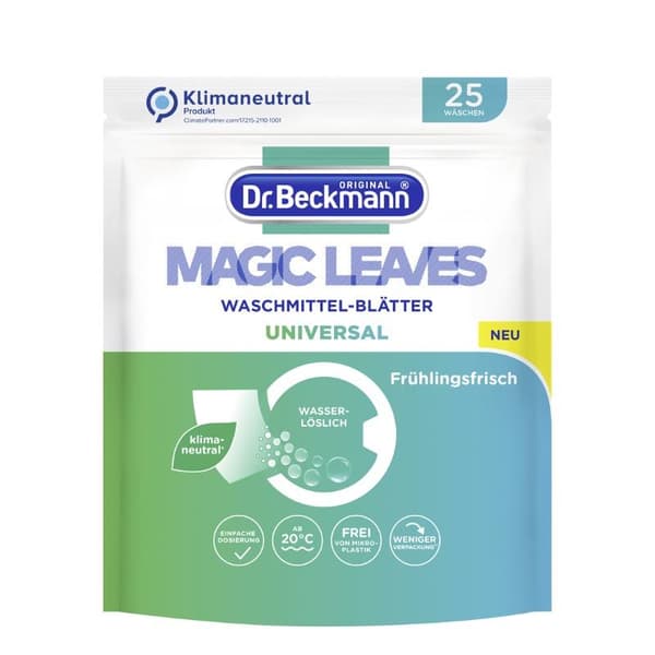 Pyykinpesuarkit Dr. Beckmann Magic Leaves Universal, 25 kpl