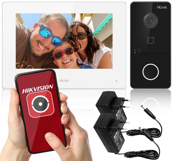 IP-videodörrtelefonpaket Hilook av Hikvision IP-VIS-SLIM-W