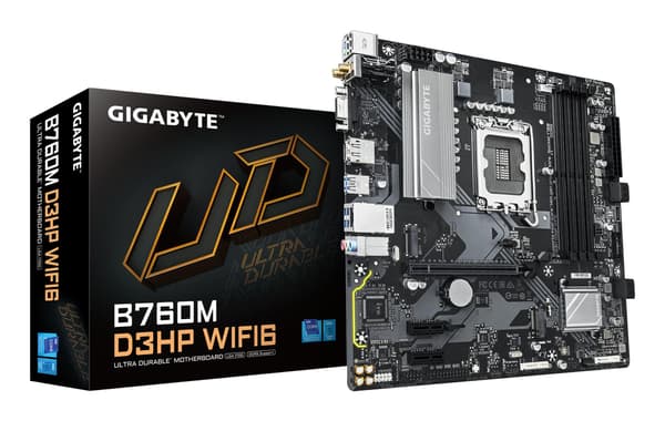 GIGABYTE Bundkort B760M D3HP WIFI6 - micro ATX - Socket LGA1700 - Intel B760 Express