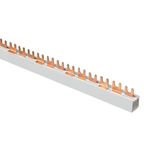 Samleskinne 3P 63A 10mm2 gaffel (54mod.) S-543F-10 45.310