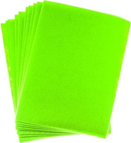 Filt A4 grön 2mm 10st