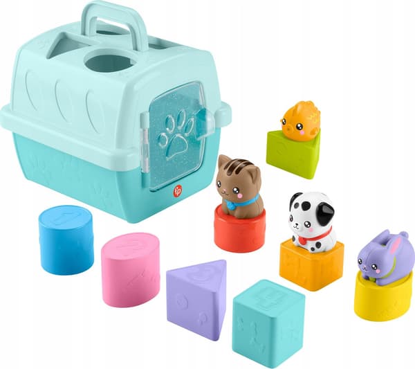 Fisher-Price. Kæledyrssorteringsvogn med klodser