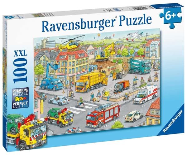Puslespil 100 Tog i Byen XXL