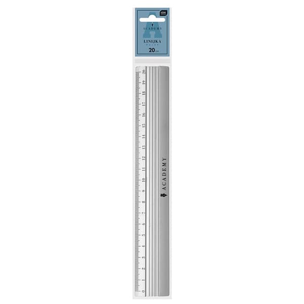 Aluminiumslineal 20cm Academy
