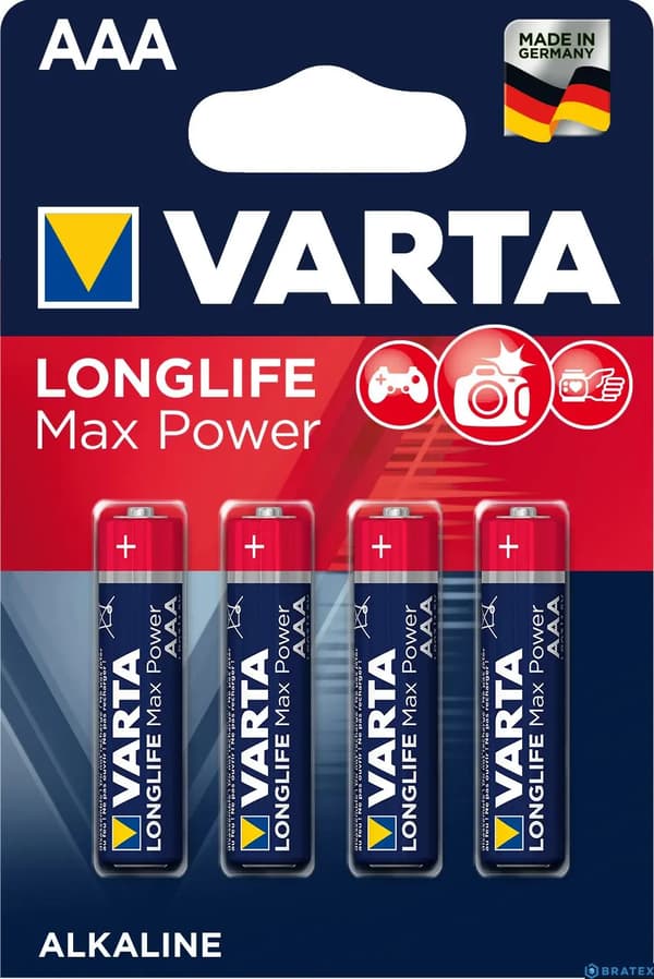 Varta Batteri Longlife Max Power AAA/R03 6 stk