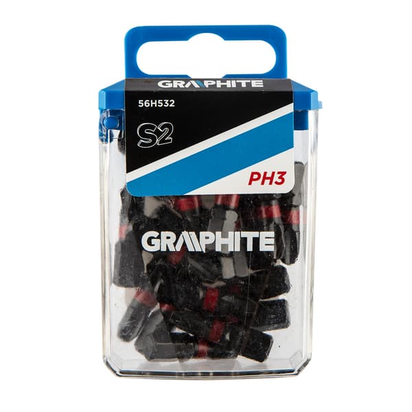 Graphite borebit (slagbits PH3 x 25 mm, 20 stk.)