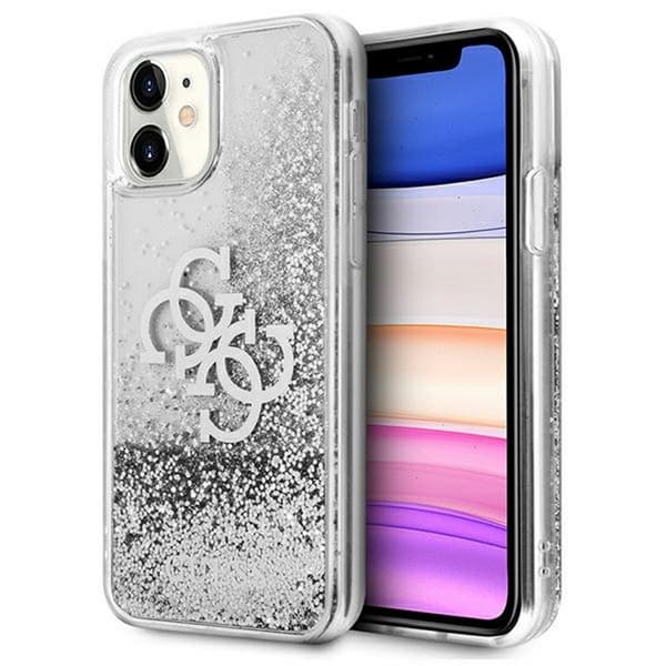 Guess GUHCP12LLG4GSI iPhone 12 Pro Max 6,7\" Silver/Silver Hardcase 4G Big Liquid Glitter