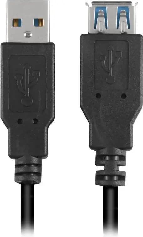 Sharkoon USB-A USB-kaapeli - USB-A 3 m musta (4044951015696)