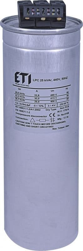 Kondensator CP LPC 25 kVar 440V 50Hz 004656764