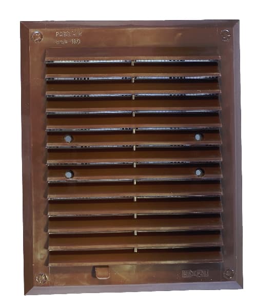 VENTILATIONSGITTER MED ALLUSION 175*215MM BRUN