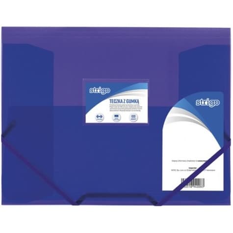 Mappe med elastik PP A4 sort