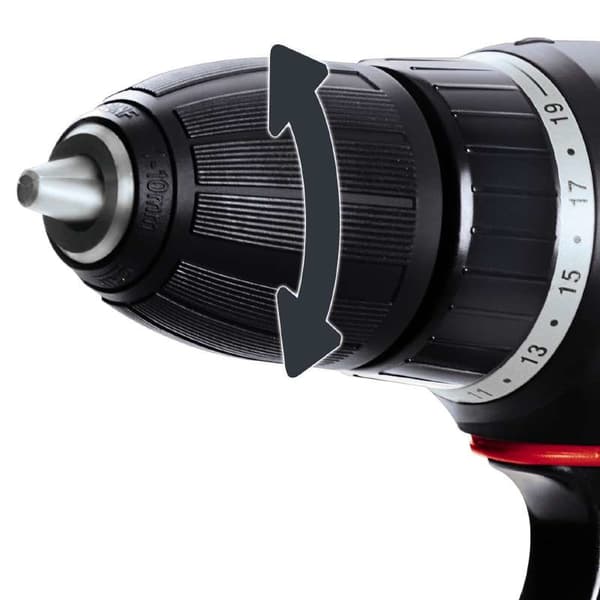 Akku-Bohrschrauber TH-CD 12-2 Li, 12Volt (rød/sort, Li-Ion batteri 1,3Ah)