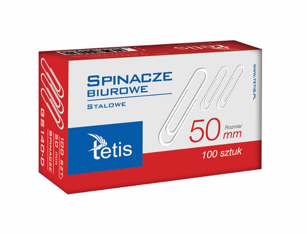 Kontorpapirclips 50mm 100stk GS140-D