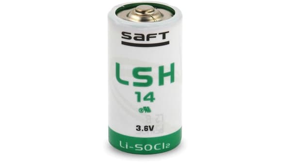 Akku LSH14 C/R14 LiSoCl2 SAFT 3.6V 5800mAh (1 kpl)