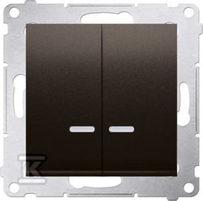 Simon 54 Belysningskrog med LED-belysning og til IP44 version mat DU1W DW5ABL.01/46
