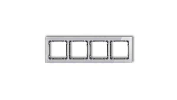 Karlik Ramme Deco firedobbelt grå glaseffekt bund: grafit (15-11-DRS-4)