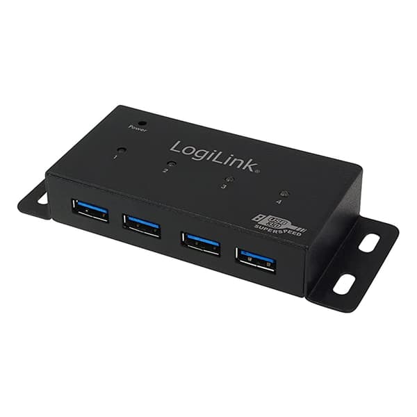 LogiLink USB 3.0 Hub 4-portar - hubb - 4 portar