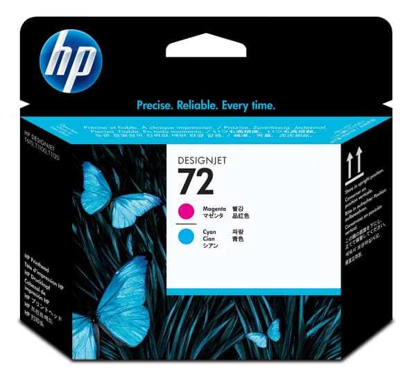 HP 72 - cyan, magenta - skrivhuvud