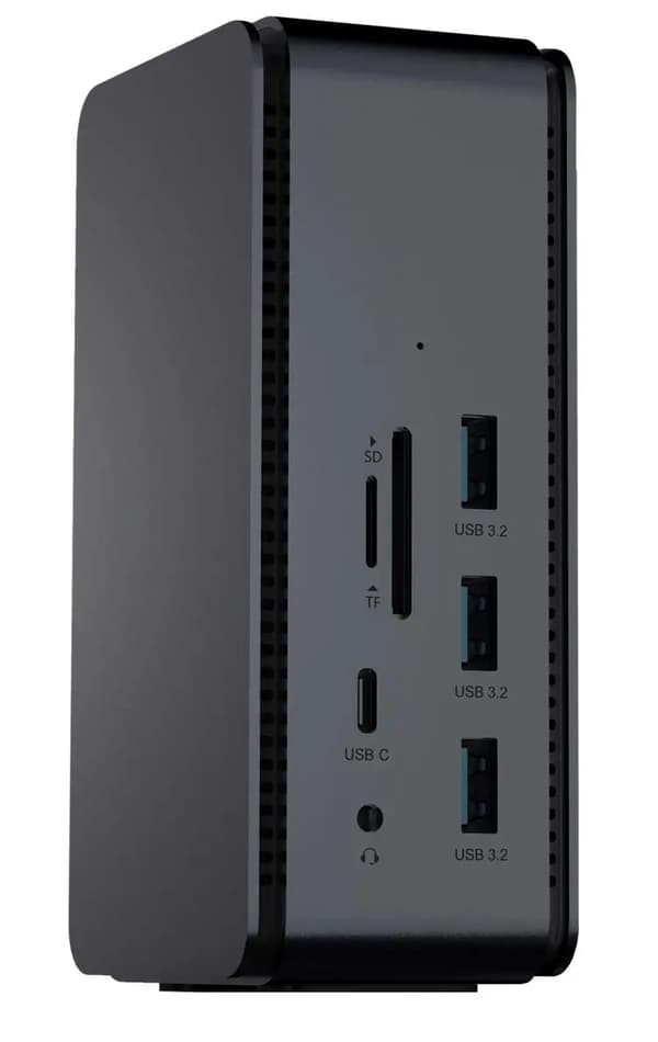 ProXtend USB4 Dual 8K dockningsstation, mörk silver