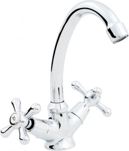 Hydroland håndvaskarmatur Retro Stående Krom (5900238565188)