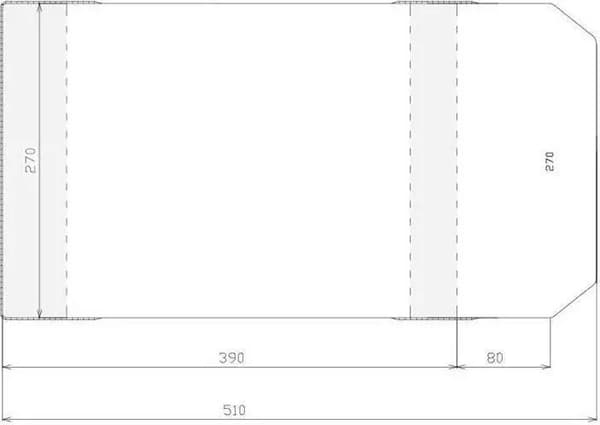 Justerbart överdrag 270x470mm (50st)