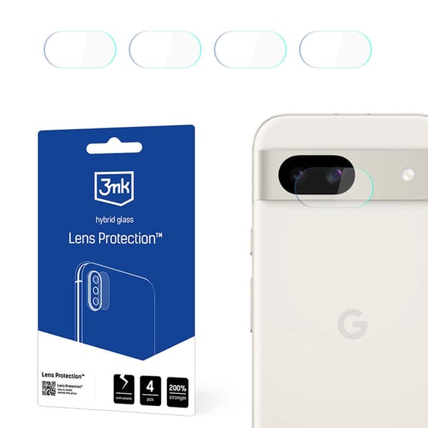 3MK Lens Protect Google Pixel 8A 5G [4-PAK]