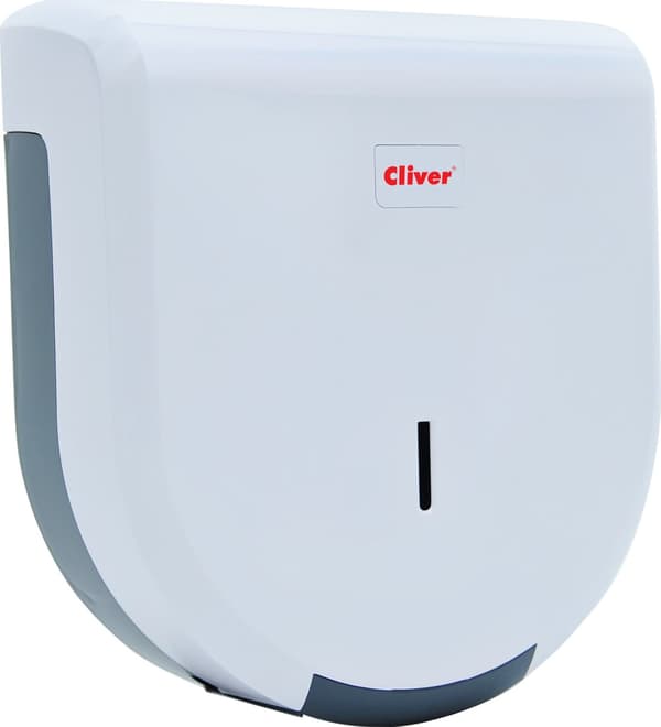 Cliver wc-paperiannostelija valkoinen-harmaa