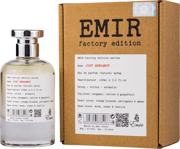 EMIR Just Bergamot Factory Edition EDP-suihke 100ml