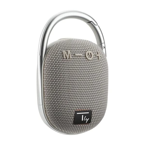 Högtalare Techly Bluetooth 5.3 5W TWS LED/MP3/USB/TF grå