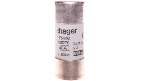 Cylindrisk sikring BiWTZ 22x58 gG 40A LF540G