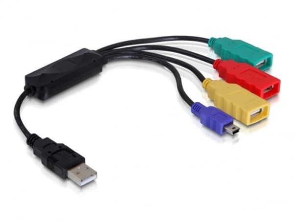 DeLock USB 2.0 external 4-port cable H